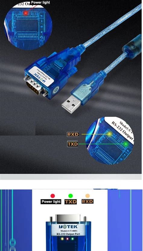 Utek Ut M Length Usb To Rs Converter Ver Port Usb To