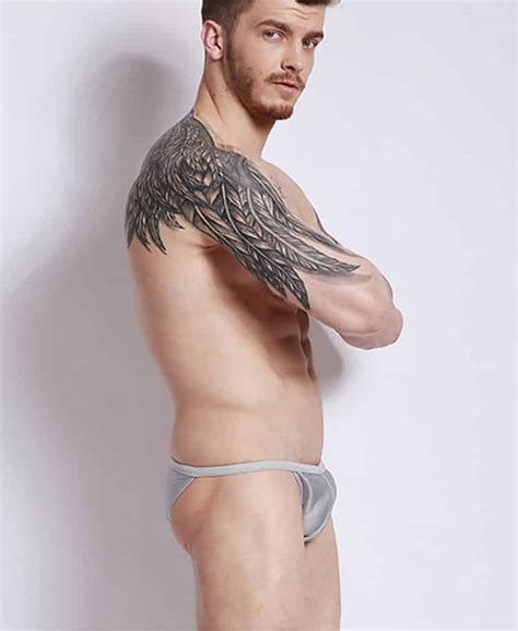 Buy Men S Neon Bikini Swimwear Silver Online Men S Closet Malaysia