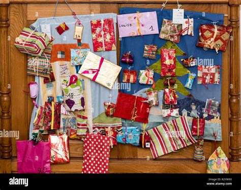 Advent calendar craft Stock Photo - Alamy