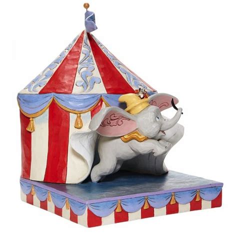 Disney Traditions Over The Big Top Dumbo Circus Out Of Tent Figurine