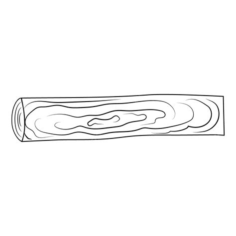 Wood Log Silhouette Black And White Wood Log Vector Tree Trunk Wood