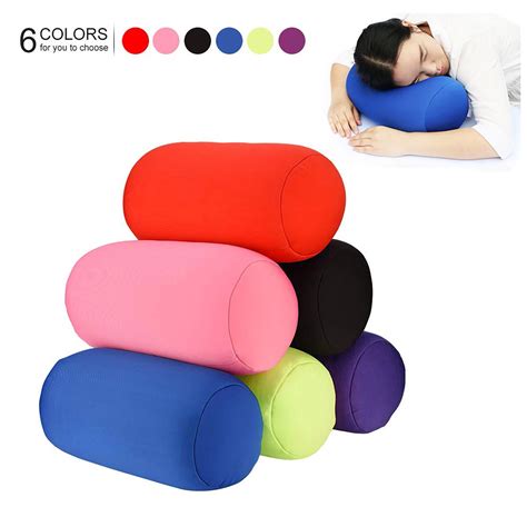 Usmixi Roll Microbead Bolster Tube Pillow Neck Arm Back Support Roll