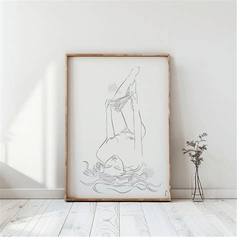 Erotic Line Art Sensual Line Art Pinup Print Intimate Couple Art Couple Sex Art Sex