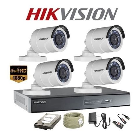 C Maras De Seguridad Kit Cctv Hikvision P Dvr Ch Cam Mercado