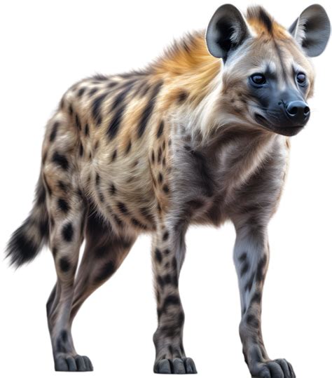 Ai Generated Colored Pencil Sketch Of A Hyena 41330085 Png
