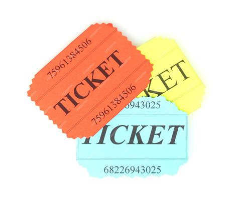 Premium Photo | Colorful tickets isolated on white