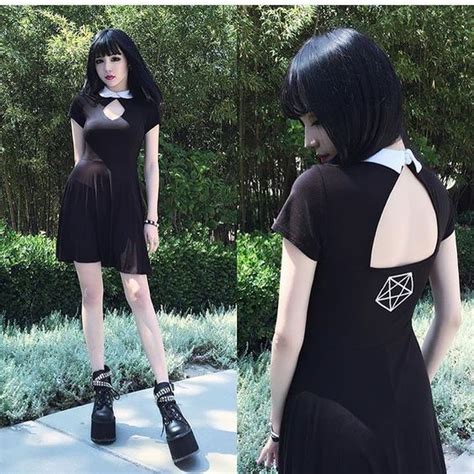 Dark Fashion Gothic Fashion Asian Goth Kina Shen Tight Dresses