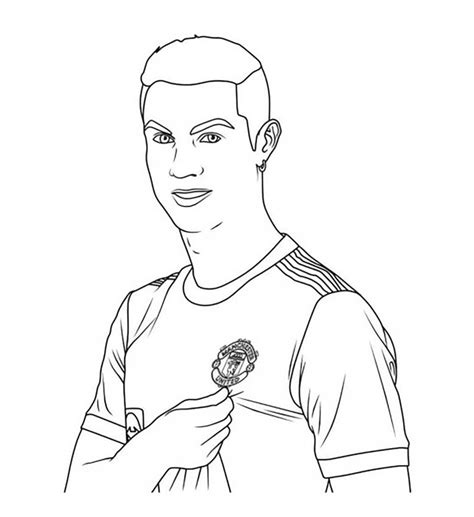 Cristiano Ronaldo Overzicht Kleurplaat Kinderen Kleurplaat