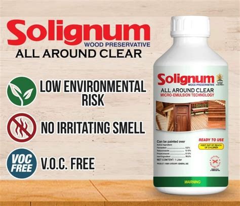 Solignum All Around Clear Paintable Liter Wood Preservatives Anti