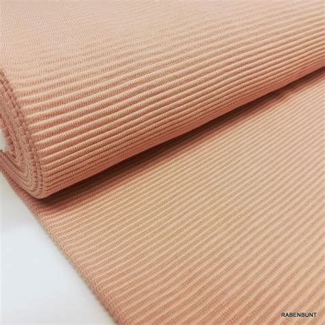 Baumwolljersey Uni Ottoman Nude Rosa