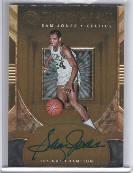 Yahoo Panini Opulence Sam Jones Auto