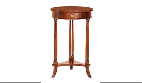 Mahogany Birilo Hall Round Corner Table - Crinions Furniture