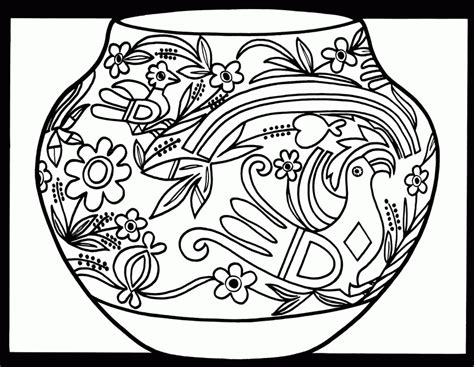 Mexican Folk Art Coloring Pages Coloring Home