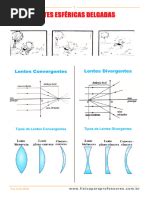 Exercicio Lentes Esfericas - Exercícios sobre Lentes Esféricas | PDF | Lente (ótica) | Olho