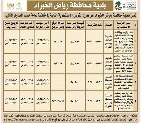 طرح 4 فرص استثمارية أمام منشآت القطاع الخاص في رياض الخبراء صحيفة