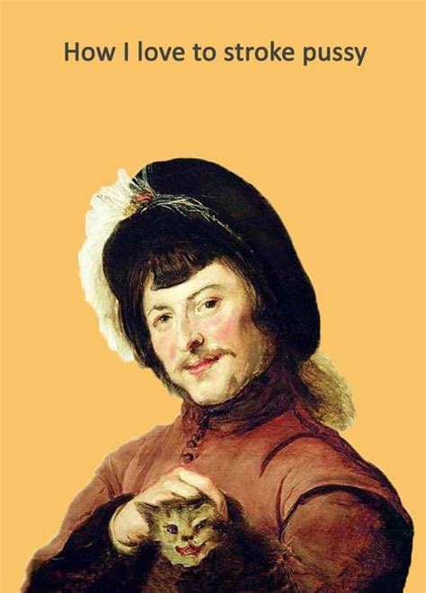 Stroke Pussy Go La La Greeting Cards Gifts