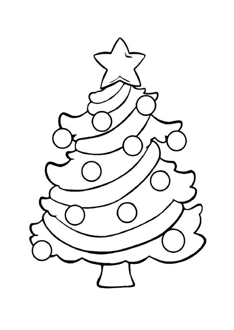 free printable christmas tree coloring page Tree christmas coloring