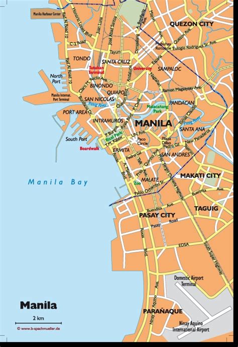 Detailed Map Of Manila Philippines