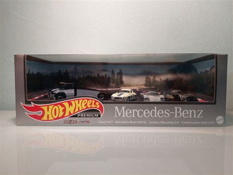 Hot Wheels Premium Collector Set Mercedes Benz Hobbies Toys Toys Games On Carousell