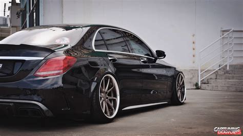 Stance Mercedes Benz C63 Amg W205 Back