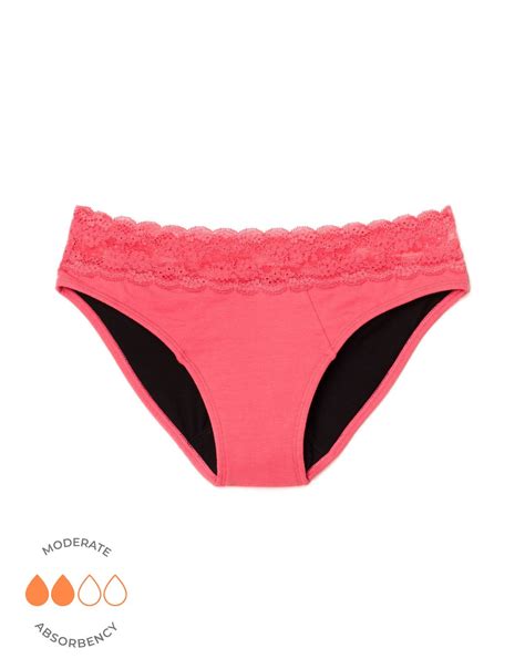 Alice Bikini Dark Pink 2 Period Panties Adore Me