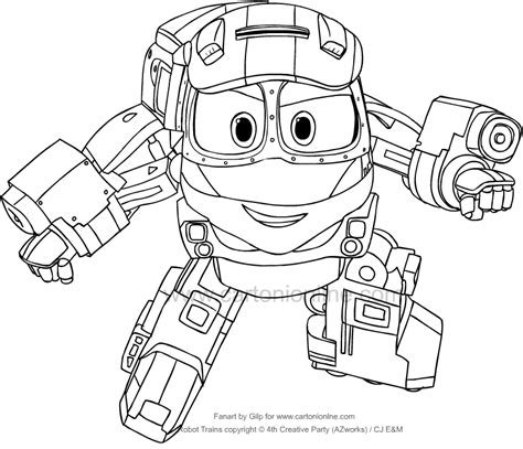 Coloriage De Kay De Robot Trains