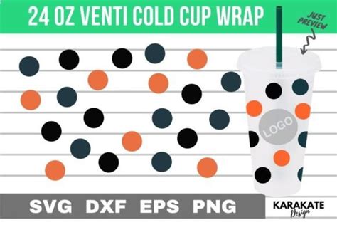 The Dots Oz Venti Cup Hole Wrap Svg Graphic By Karakate Creative