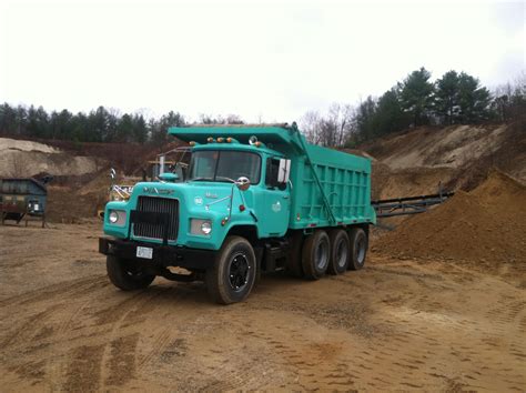 Green Dump Truck On Dirt Road