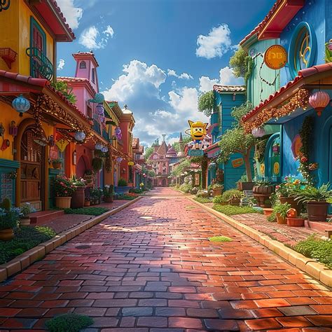Download Cartoon Village Village Cartoon Royalty Free Stock
