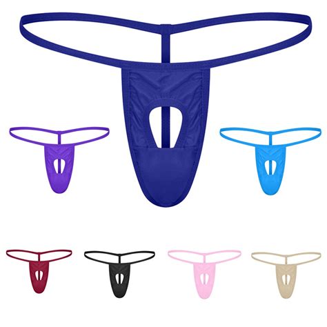 Jual Mens Sexy Thongs Bikini Solid Color Underwear Men S T Tack Thong G String Homme Jockstrap