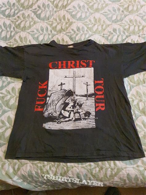 Blasphemy Fuck Christ 1993 Tour Shirt TShirtSlayer TShirt And BattleJacket Gallery