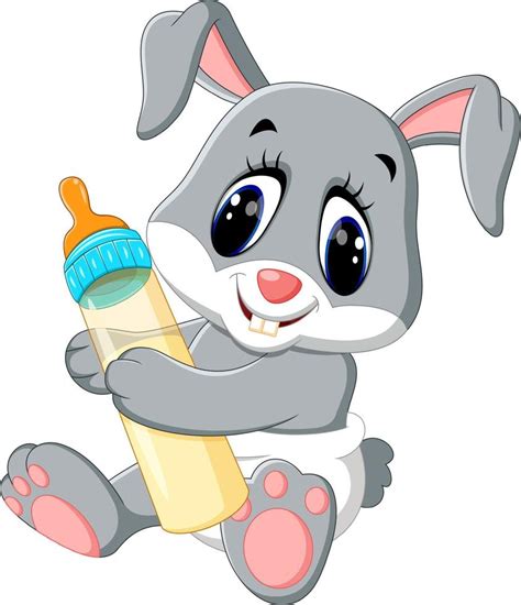 Desenho Do Bebê Coelhinho - ilustração de desenho de coelho bebê fofo 7916459 Vetor no Vecteezy