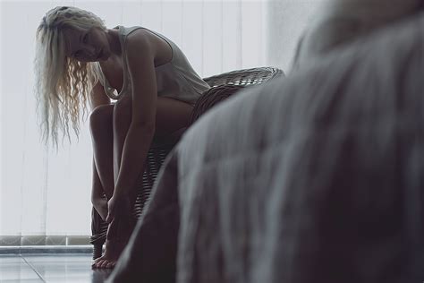 Sitting Blonde Women Model Wavy Hair Chair Wallpapers HD Desktop And Mobile Backgrounds