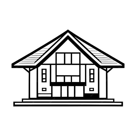 Premium Vector Simple Line Illustration Of Building Landmark Architecture