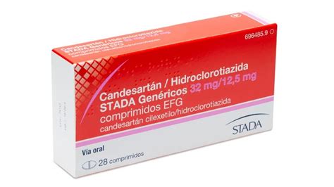 Candesartan Hidroclorotiazida Stada Genericos 32 Mg 12 5 Mg Comprimidos Efg 28 Comprimidos