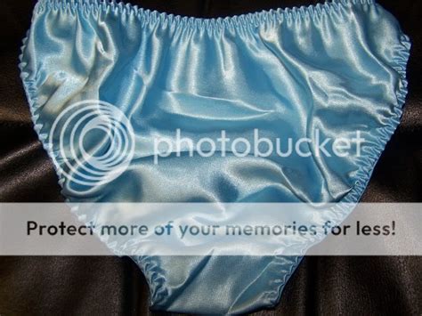Blue Satin Charmeuse Shiny Polyester Vintage Sissy String Bikini Panties L 7 EBay
