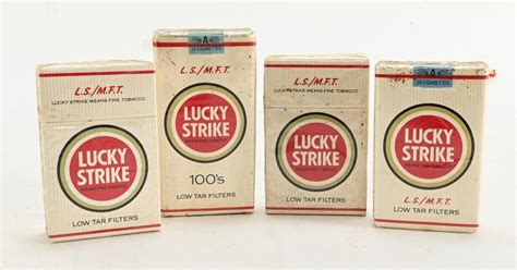 Sold Price Vintage Lucky Strike Cigarette Unopened Pack Collection