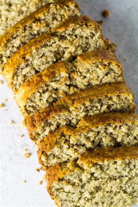 Banana Oatmeal Bread - Deliciously moist and fluffy quick bread that is