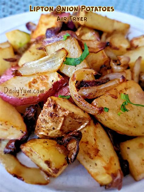 Air Fryer Onion Potatoes Lipton Onion Soup Daily Yum