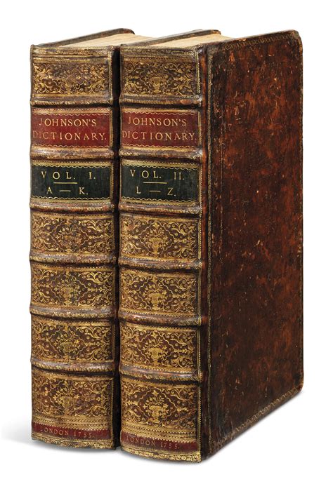 Johnson Samuel 1709 1784 A Dictionary Of The English Language In