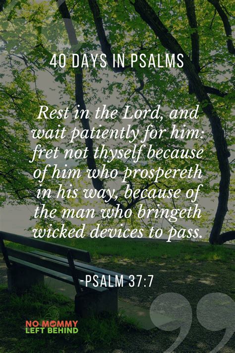 Psalms 377 Rest In The Lord No Mommy Left Behind Psalm 37 7