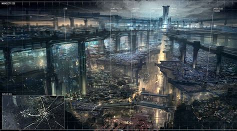 Feng Zhu Sci Fi Landscape Fantasy Landscape Futuristic City