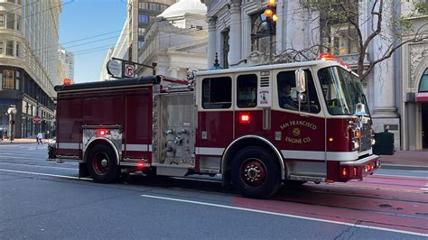 San Francisco Fire Department Engine Responding Youtube