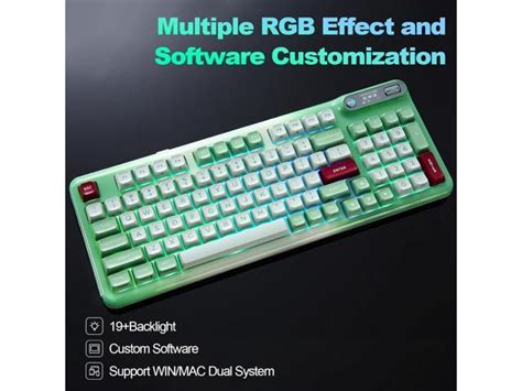 Mechanical Keyboard Hot Swap Gasket Wireless Gaming Keyboard With Knob Oled Smart Display