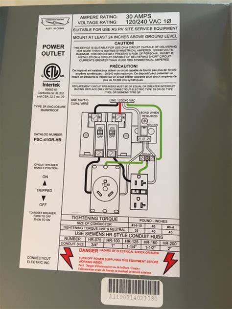 Wire Diagram For 30 Amp Rv Receptacle