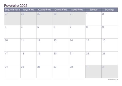 Fevereiro De 2025 - Calendário de Fevereiro Em 2025 | Calendário 2025