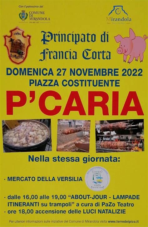 Domenica Novembre A Mirandola Tradizione In Festa Con La Pcaria In