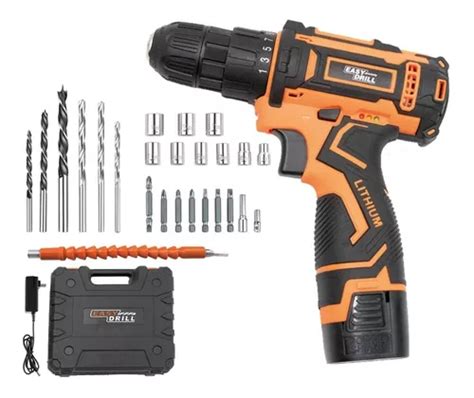 Taladro Atornillador Inalámbrico Easy Drill 1300 Mas Estuche Color