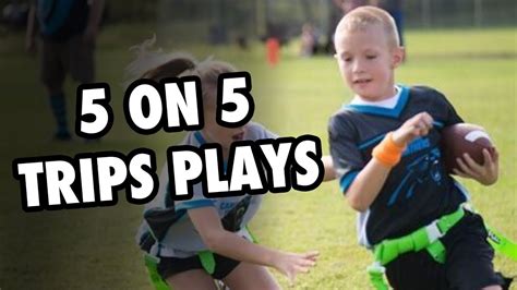 Best Trips 5 On 5 Flag Football Plays Youtube