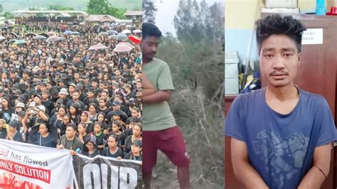 Manipur Video Massive Protest In Churachandpur Four Culprits Involved